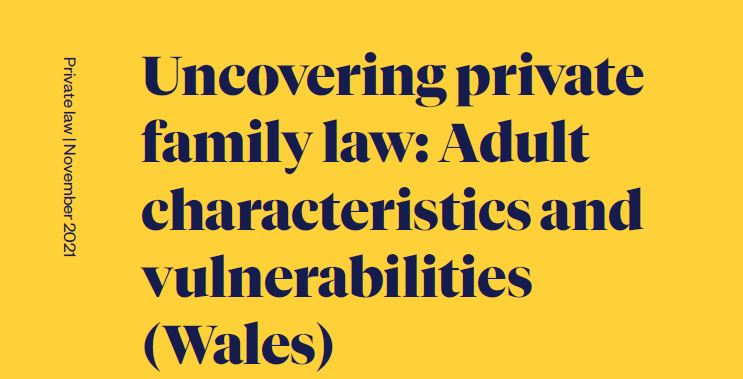 New report: Uncovering private family law: adult characteristics and vulnerabilities (Wales)